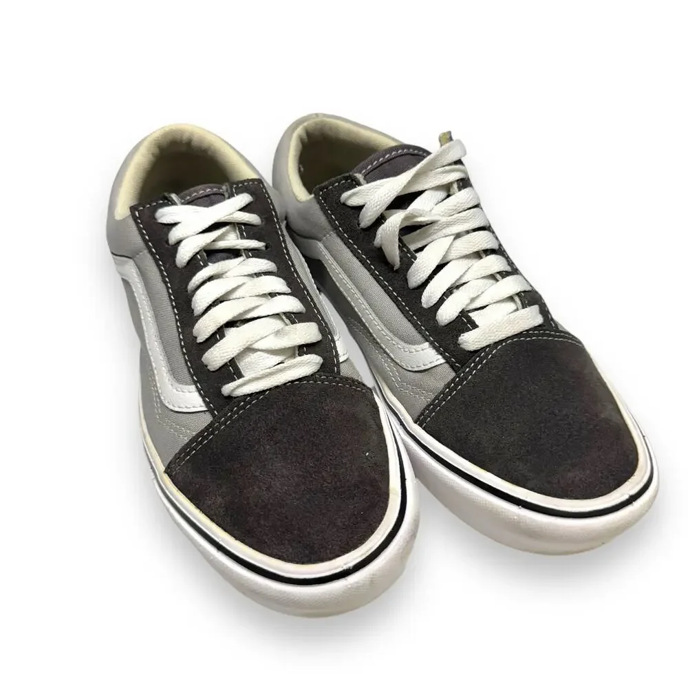 Vans Unisex Old Skool Shoes Sz 8 Womens 38.5 EU Gray Suede ComfyCush SK8‎ Tennis